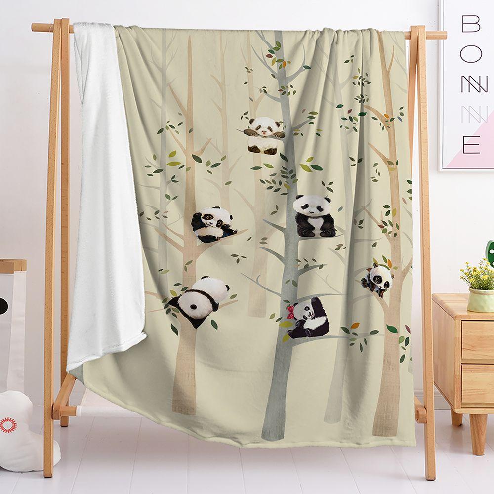 Blankets Cute Panda Blankets Flannel Bedroom Office Blankets Cover Blankets For All Seasons