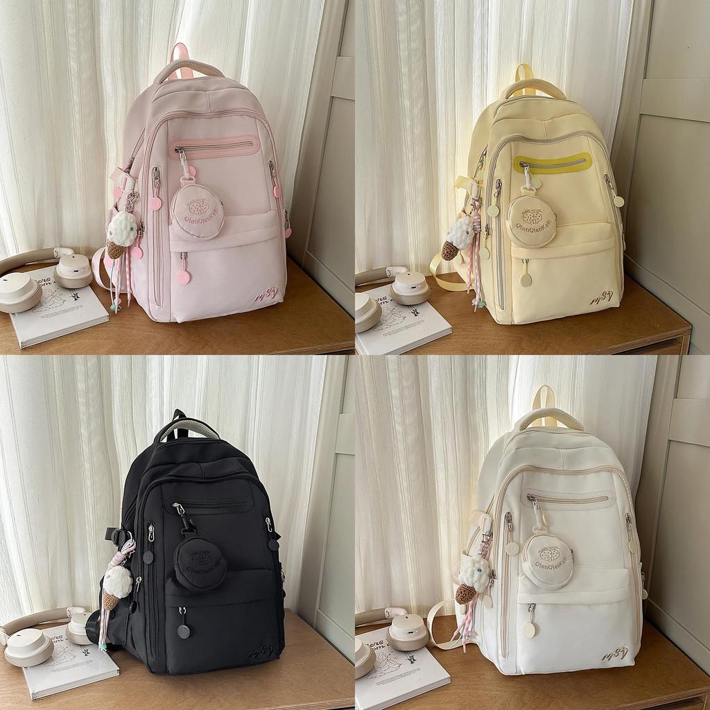 Backpack For Girls Boys Large Capacity Nylon Travel Casual Geometric Pattern With Padded Shoulder Straps For School And Hiking