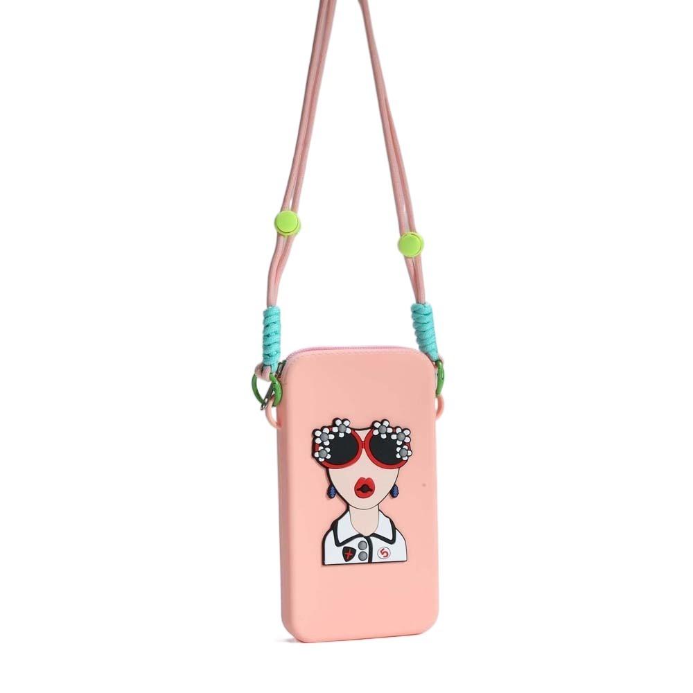 Adjustable Silicone Crossbody Wallet Anti-lost Waterproof Makeup Pouch Daily