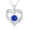 Shining Adjustable Women Necklace Gift Forever Love Heart Pendant Necklace Jewelry Accessories
