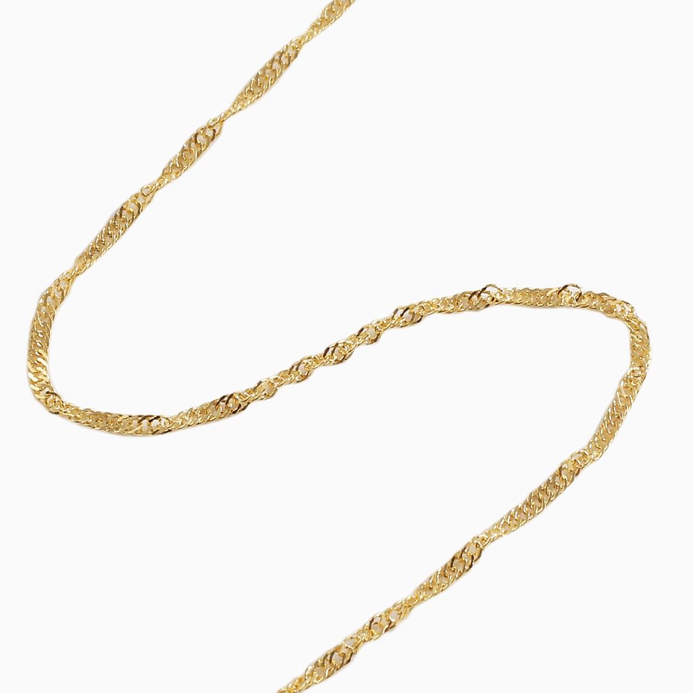 Ожерелье Walk Pure Gold K24 Sparkling Screw 42 см из чистого золота [Ювелирные изделия Shinsaibashi] 1,3 г