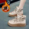 Women'S Winter Snow Boots Thickened Warm High-Top Ankle Boots with Lace-Up Closure Non-Slip TPU Sole Cold Weather Winter Boots for Women