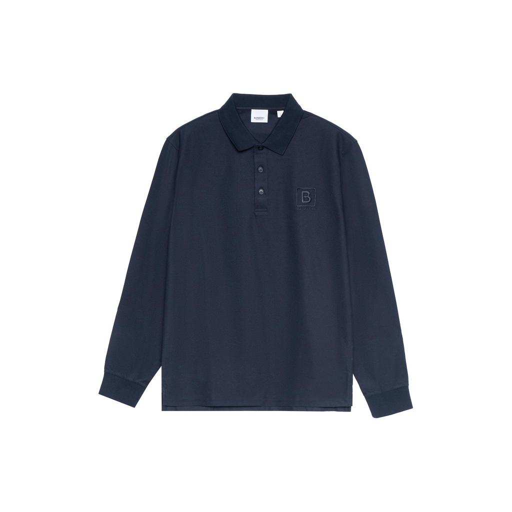 Burberry FW22 Polo Shirt Men's Navy Blue 80530631
