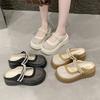 Baotou Slippers Women's Outer Wear 2025 Summer New Thick-bottomed Versatile Breathable Non-slip Casual Fashion One Pedal and Half Drag