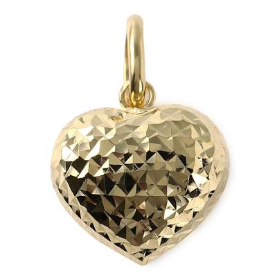 Goods 18K Gold Heart Pendant Necklace Head Charm for Women [Happy Shop]