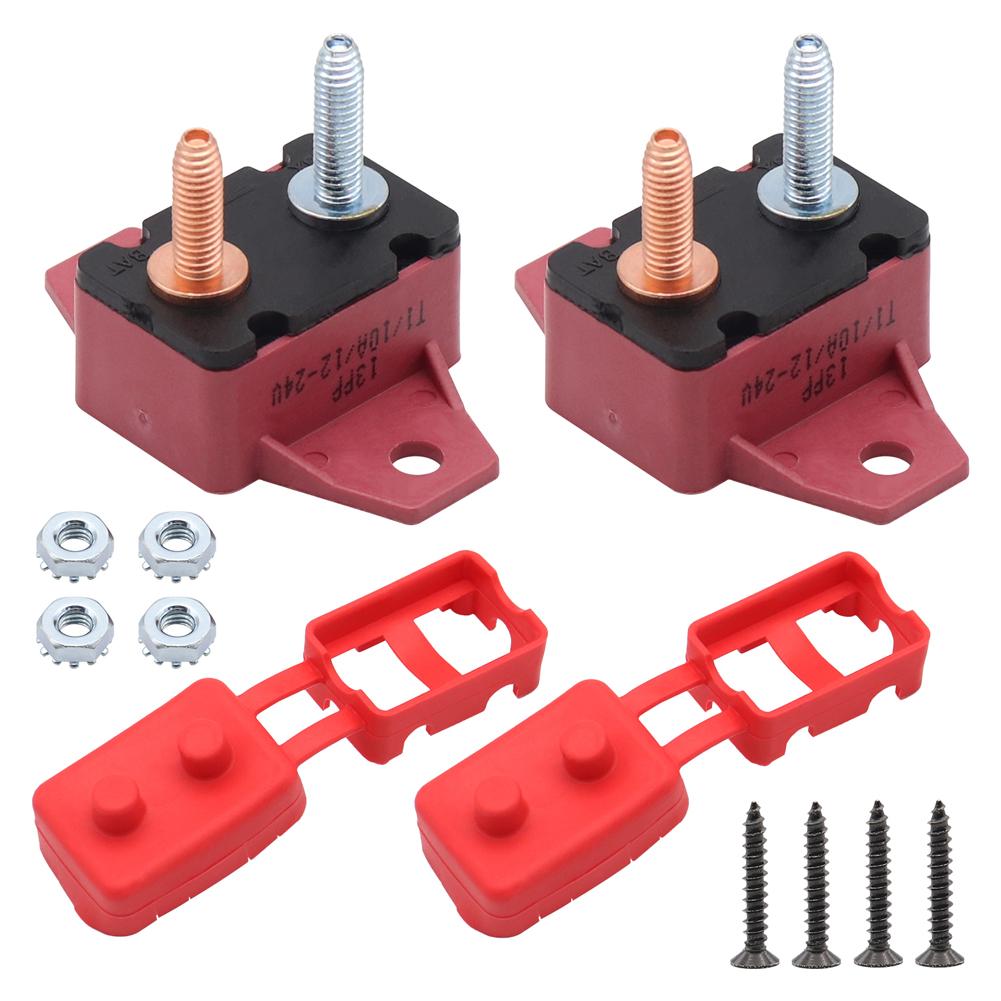 Автоматический выключатель постоянного тока 12 В - 24 В Электрический автоматический выключатель Мини-автоматический выключатель Автоматический выключатель с автоматическим сбросом для автомобилей, лодок