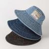 Lightweight Denim Bucket Hats Wide-Brimmed Sun Protection Basin Cap Retro Fisherman Hat  Spring