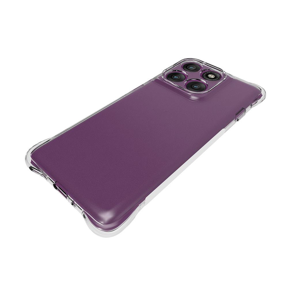 For Motorola Edge 60 Pro 5G TPU Case WANLONFENG WL2 Series 2.0mm Phone Cover with 2Pcs Tempered Glass Films