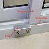 1/3/5 шт. Замки для раздвижных окон, алюминиевый сплав, стопоры для окон, регулируемые замки безопасности для оконной/дверной рамы с ключом для дома и офиса