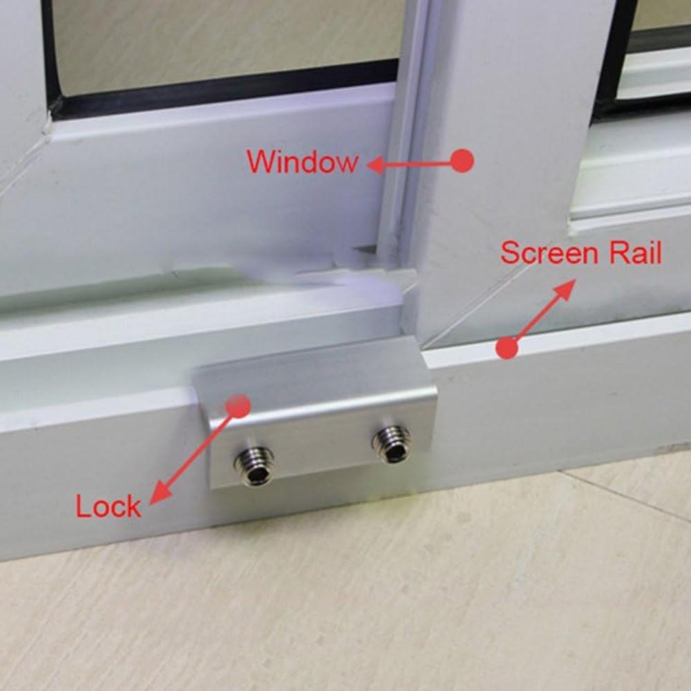 1/3/5 шт. Замки для раздвижных окон, алюминиевый сплав, стопоры для окон, регулируемые замки безопасности для оконной/дверной рамы с ключом для дома и офиса