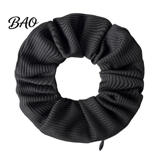 Multifunctional Knitted Hair Tie Pocket Scrunchies Ties with Hidden Zipper, Ponytail Holder Small Storage Bag Accessory Secret Compartment,