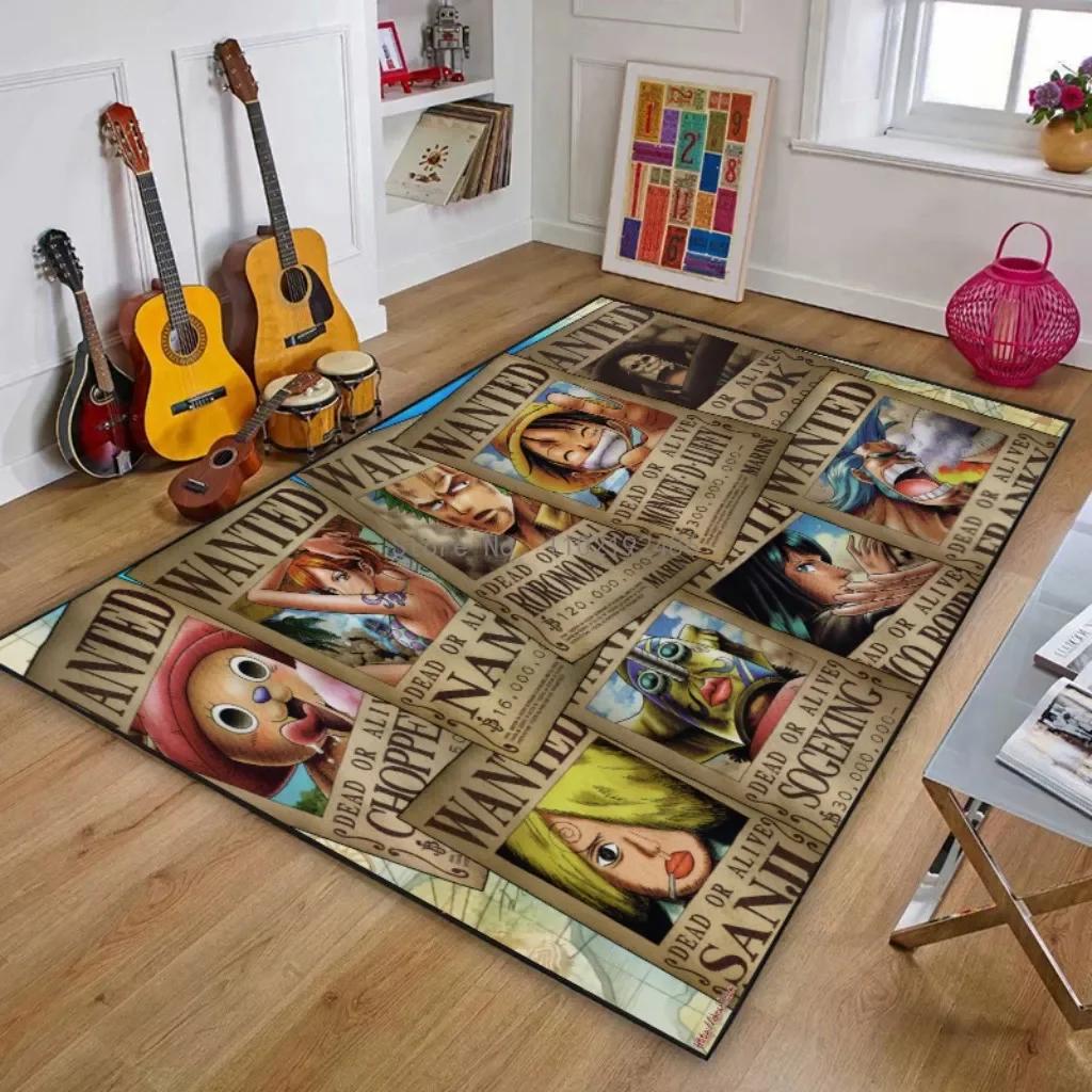 2026 One Piece Luffy Chopper 3D Carpet Living Room Home Anti Slip Chair Mat Rug Kitchen Mat Sofa Table Rug Girls Boys Room Rug