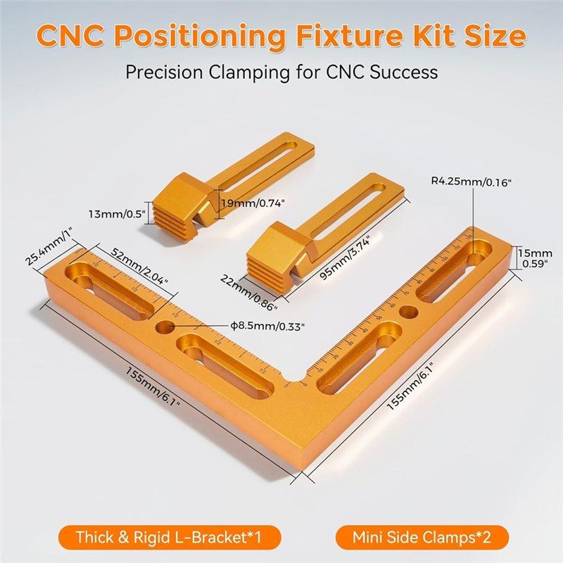 Fresh CNC Workpiece Positioning Fixture, CNC Vise/CNC Clamps For T-Slot & Perforated Tables - Engraving, And DIY Projects