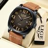 New Fashion Men Watch Casual Simple Leather Strap Luminous Waterproof Men's Quartz Watch