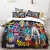 Duvet Cover New Dragon Ball Quilt Cover Set Super Saiyan Bedding Set Anime Cartoon Bed Bedroom Home Children Kids Boys Gifts