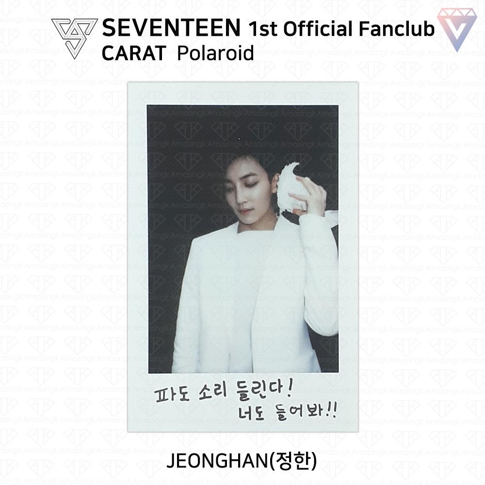 Seventeen Первая официальная фотокарточка фан-клуба Carat Polaroid KPOP K-POP
