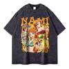 Футболка с принтом Луффи Gear 5 из One Piece, мужская женская, повседневная, с круглым вырезом, короткий рукав, летняя, из мягкой ткани, повседневная уличная одежда, топ, подарок для друзей