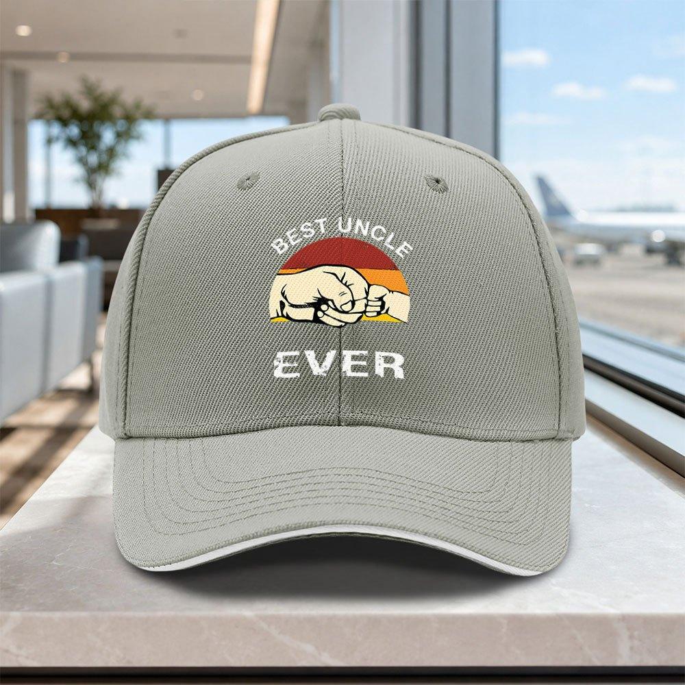 Adjustable Best Uncle Baseball Cap Lightweight Unisex Sandwich Hat for Outdoor Weddings Parties