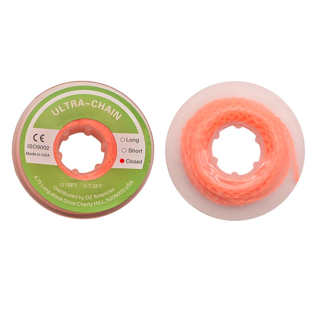 Стоматологическая ортодонтическая эластичная силовая цепь, резиновая сверхвысокопрочная силовая цепь, катушка с замкнутым расстоянием 4,75 м