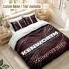 Custom Name Bedding Set 3 PiecesKenworth Print Duvet Cover + 2 Pillowcases Soft Bed Decor