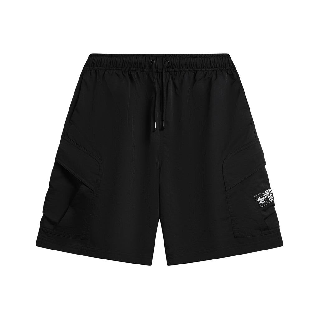 Li Ning BADFIVE Повседневные шорты мужские Черные Средние AKSW113-2