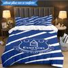 3PCS Ever-ton Football Club Crest Printed Soft Bedding Set,Including 1pc Duvet Cover And 2pcs Pillowcases Perfect for Bedroom, Dormitory, Fan gift