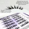 Comic Style Black Swan False Eyelashes Without Glue 6 Rows Fake Eyelashes  Party