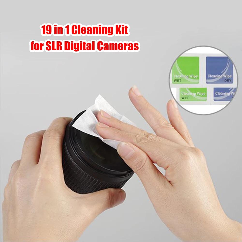 19 in 1 Digital Camera Cleaning Kit DSLR Lens Cleaning For Sony Canon Nikon Microscan Sensor Cleaning Stick