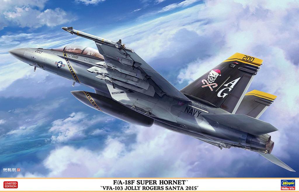 Hasegawa Масштаб US Super Hornet Jolly Rogers SANTA Пластиковый набор 07560 1/48 F/A-18F "VFA-103 2015"