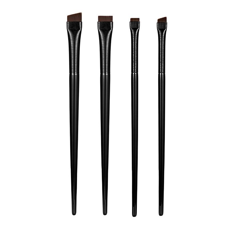 Ультратонкая плоская скошенная кисть для подводки, бровей и теней