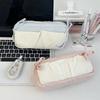 Cute Bowknot Pen Bag Soft Fabric Large Capacity Stationery Bag Students Portable Pencil Case Stationery Organizer