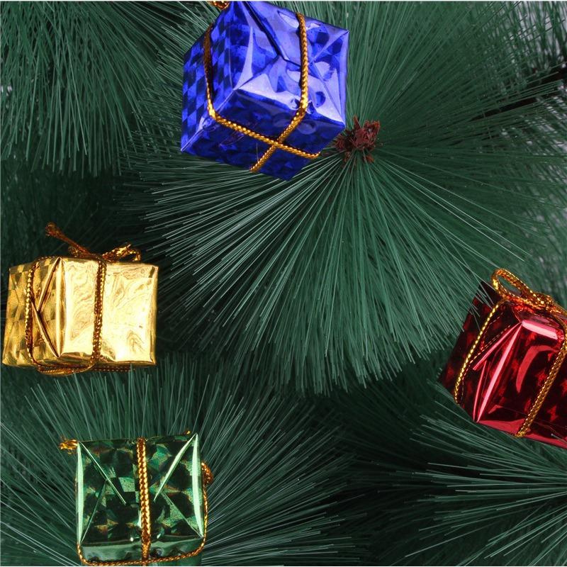 24pcs Christmas Tree Ornaments Hanging Small Gift Boxes Pendants Xmas Tree Decor Party Supplies