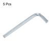 uxcell 5-Piece Hex Wrench Set, 5mm L-Shaped Alloy Steel Hex Keys, Short, Repair Tool for Tightening and Removing Screws, Assembly of Furniture, and Bi
