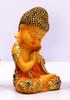 eSplanade Smiling Happy Baby Buddha Monk Statue | Feng Shui Monk Figurine Showpieces | Home Decor | Resin - Yellow-Multi - 7" Inches