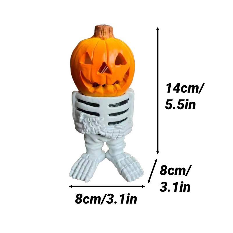 Трансграничный Новый Хэллоуинский подарок Тыква Рыцарь Садовое украшение Светящаяся полимерная фигурка