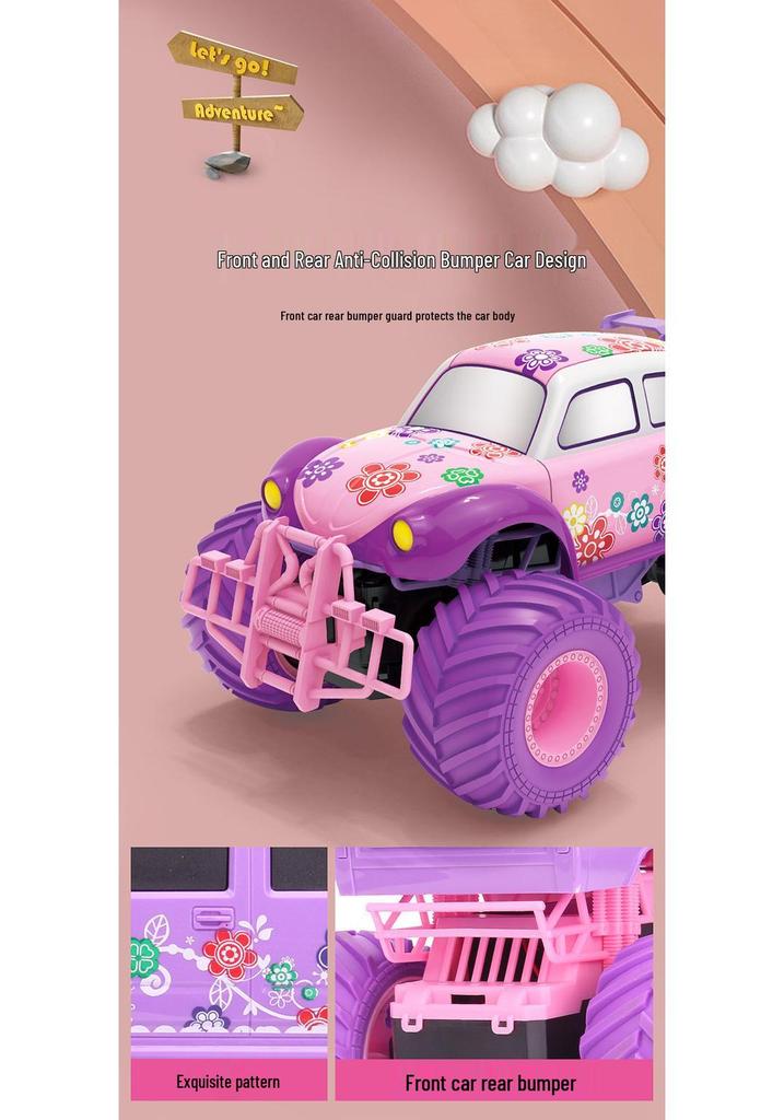 Розовый радиоуправляемый внедорожник Hummer от Barbie с большими колесами