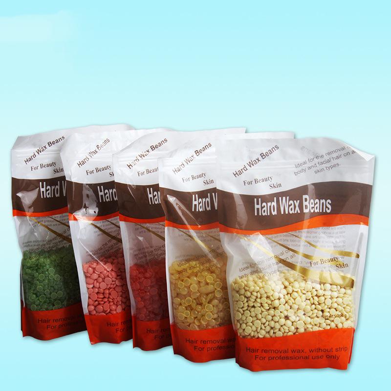 300 г Бобы твердого воска для удаления волос, Гранулы пленочного воска без полосок для лица, подмышек, рук