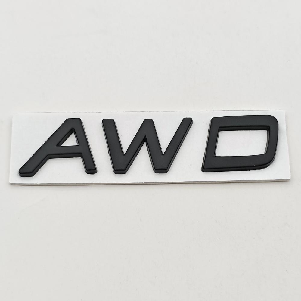 3d Metal Badge Car Rear Trunk Logo T5 T6 AWD Emblem for Volvo S40 S60 S90 XC40 XC60 XC90 V50 V70 T5 T6 AWD Sticker Accessories