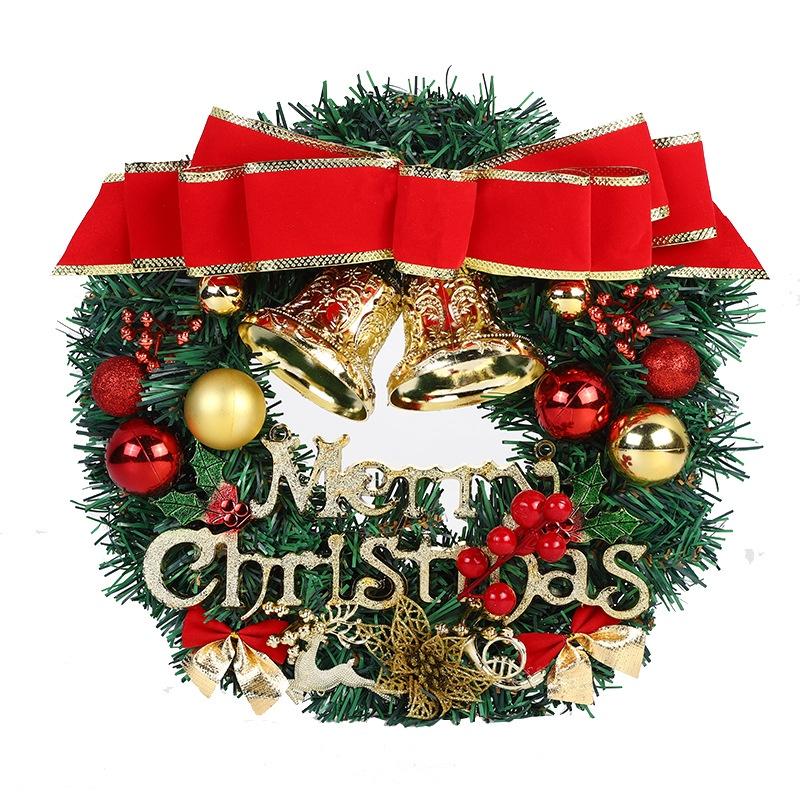 Handmade Pvc Wreath For Christmas Tree Decoration Festive Door Hanging And Window Prop