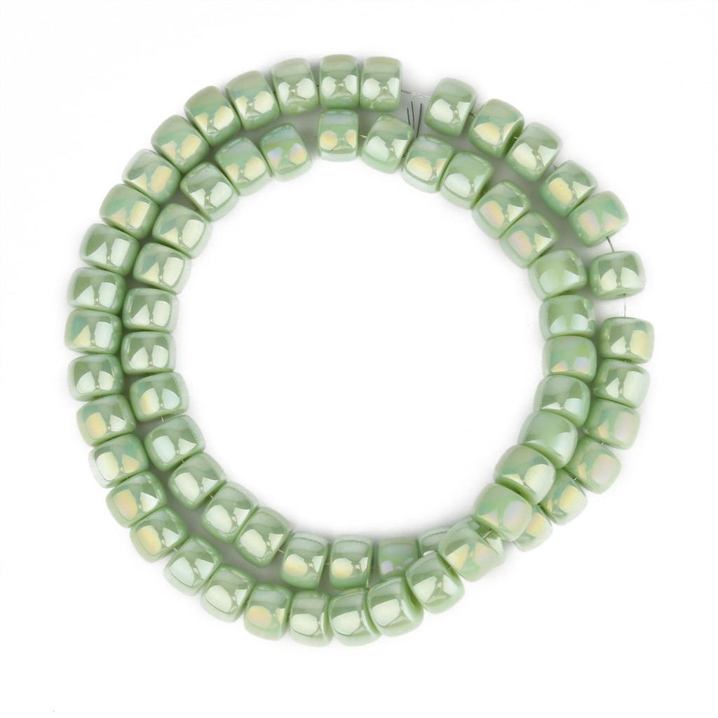 Natural AB Color Glass Crystal Multicolor Cylinder Beads For Handmade Diy Bracelet Jewelry 8x6mm