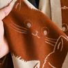 Cute Cat Imitation Cashmere Scarf Thick Warmth Winter Scarf Elegant Style Shawl  Autumn Winter