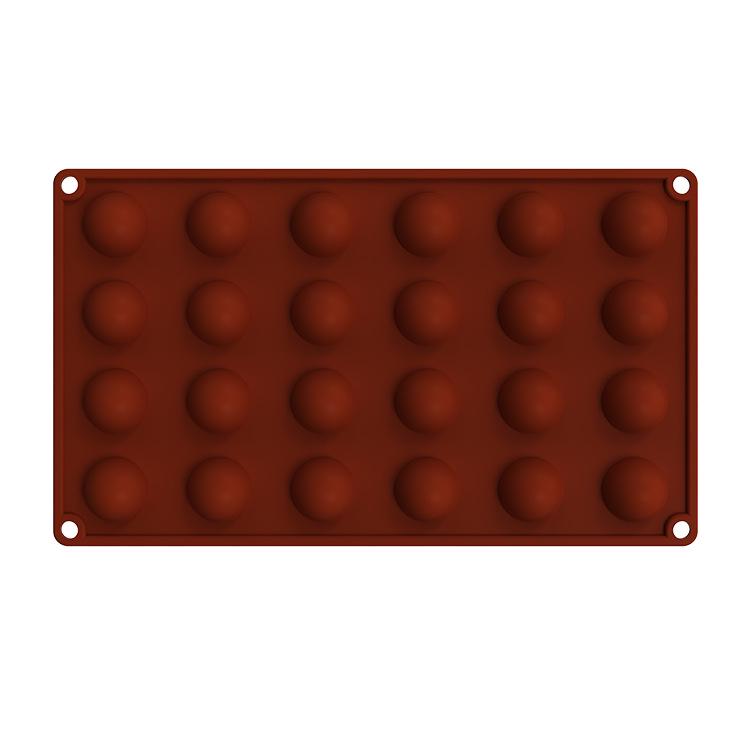 Силиконовая форма для мусса и шоколада с несколькими отверстиями - полукруглые и полусферические формы для тортов с 6, 15, 24, 5 отверстиями