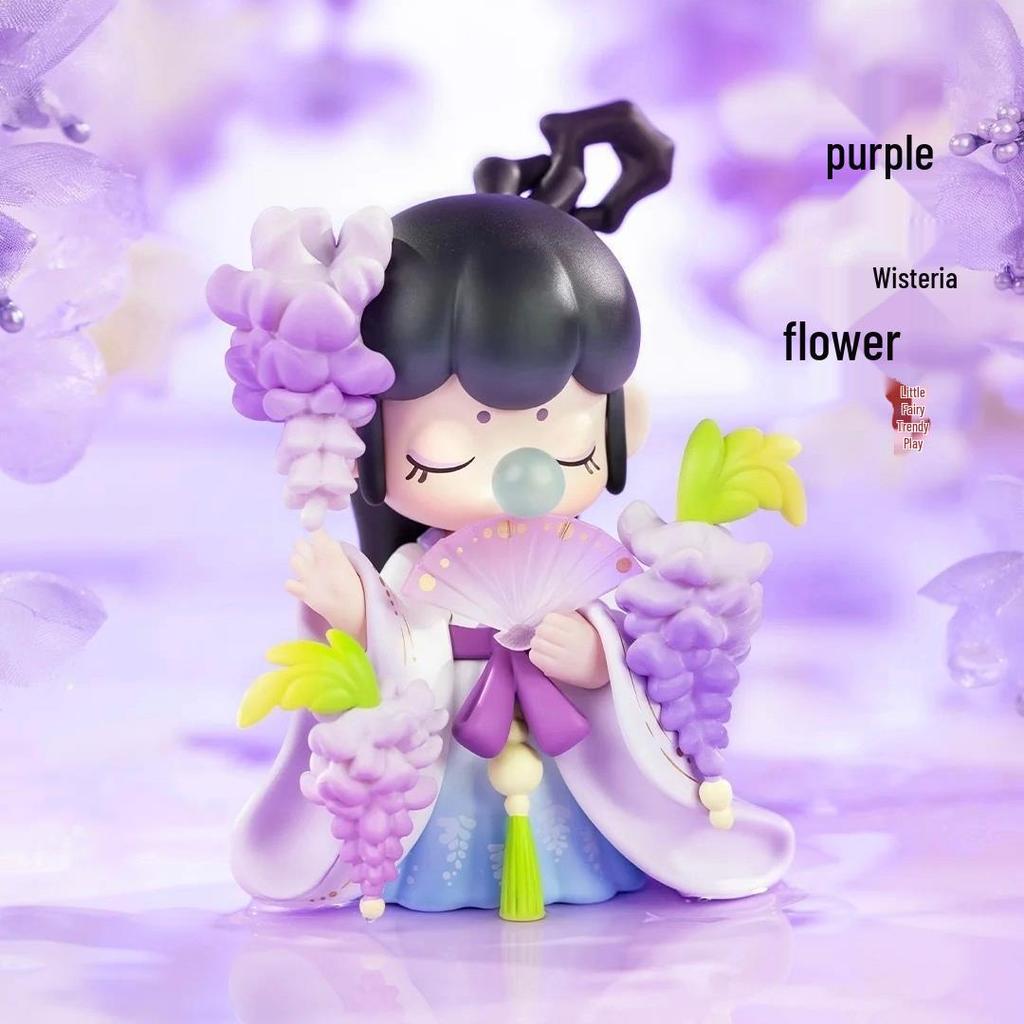 Jade Hairpin Snow Lotus Cherry Blossom Figurine Toy - Chinese Style Gift for Girls
