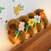 Brown Capybara Plush Doll Fluffy Capybara Stuffed Doll Lovely Flower Capybara Plush Toy  Birthday