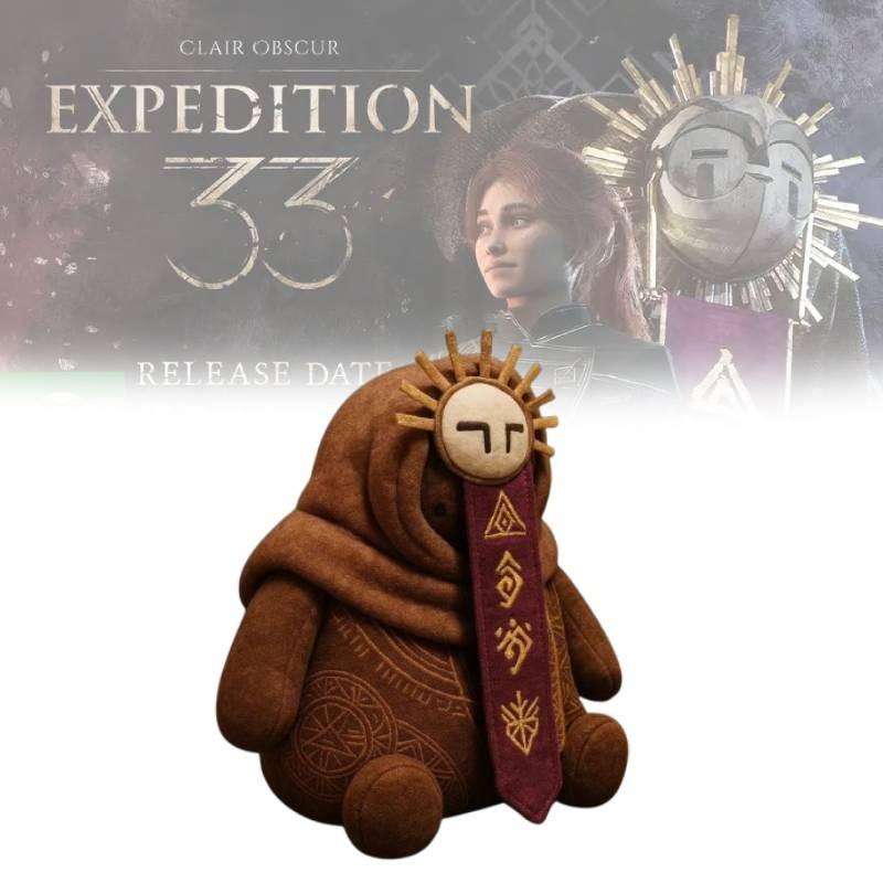 Expedition33 Brown Esquie Plush Toy Cute Cartoon Children Backpack Doll Gift