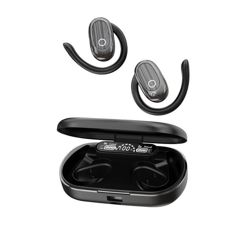 2025 J28 Bone Conduction Bluetooth Headphones: In-Earless, Long Battery Life, Mobile Phone Charging, Ideal for Travel and Cycling.