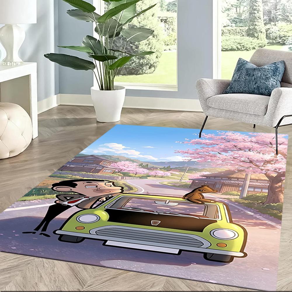 Mr. Bean1 Square rugs are a great choice for living rooms, bedrooms, home décor, and as gifts.
