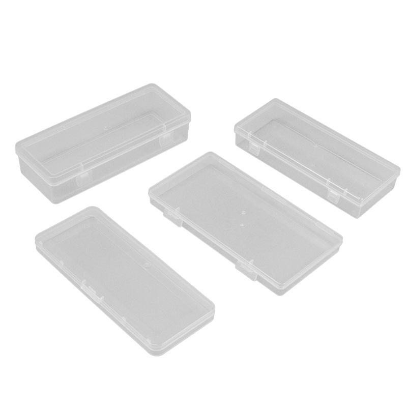 Transparent Rectangular Storage Box - Jewelry, Fishing Gear, Hooks, and Stationery Organizer