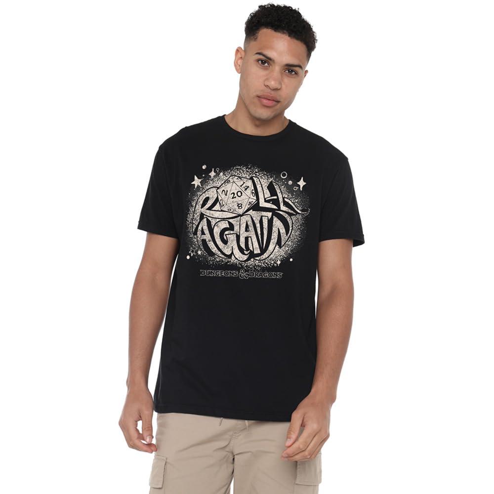 Dungeons & Dragons Mens Roll Again Vintage T-Shirt