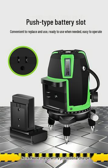 Universal Infrared Laser Level Fast-Charging Lithium Battery with Spirit Level Accessories